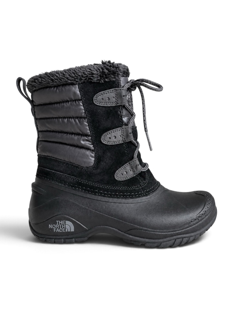 The North Face Shellista II Shorty Waterproof Snow Boots Black Size 8.5